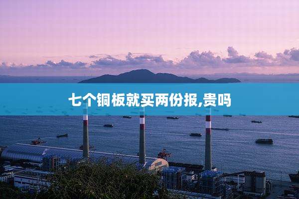 七个铜板就买两份报,贵吗