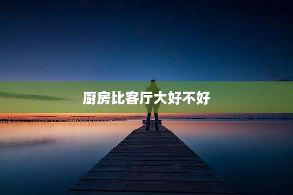厨房比客厅大好不好