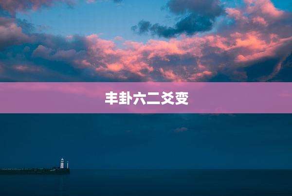 丰卦六二爻变