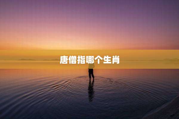唐僧指哪个生肖