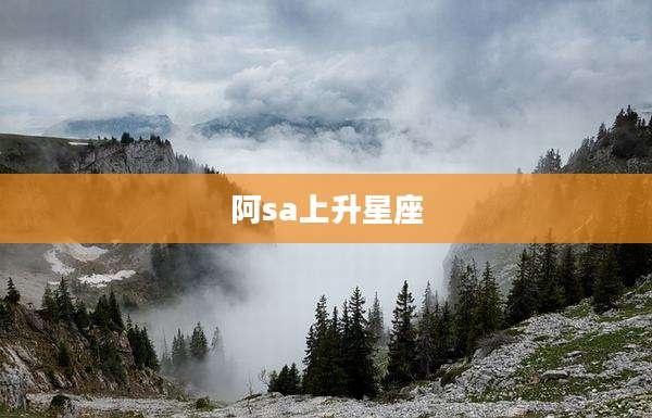 阿sa上升星座