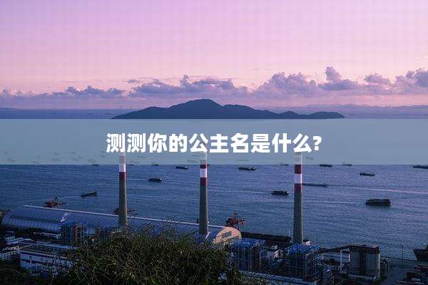 测测你的公主名是什么?