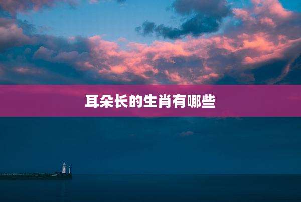 耳朵长的生肖有哪些