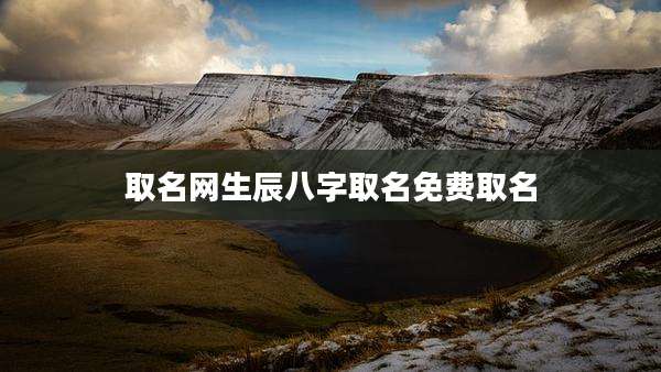 取名网生辰八字取名免费取名