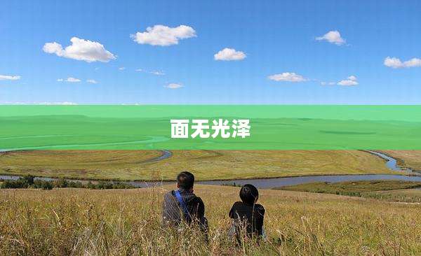面无光泽