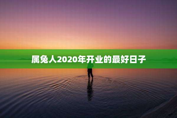 属兔人2020年开业的最好日子