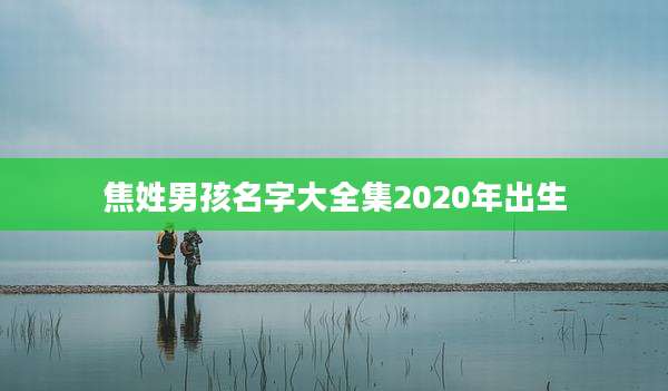 焦姓男孩名字大全集2020年出生