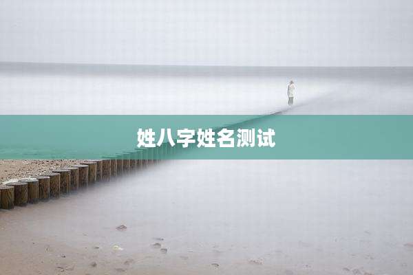 姓八字姓名测试