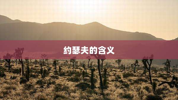 约瑟夫的含义