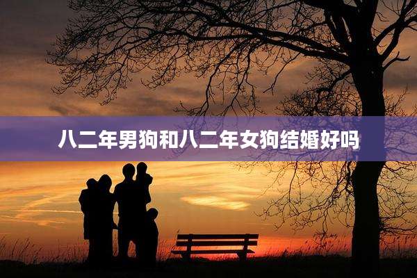 八二年男狗和八二年女狗结婚好吗