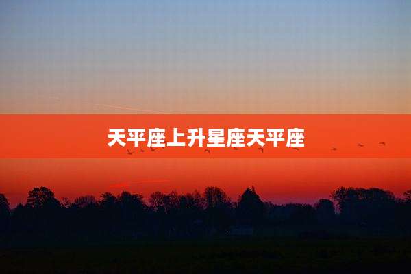 天平座上升星座天平座
