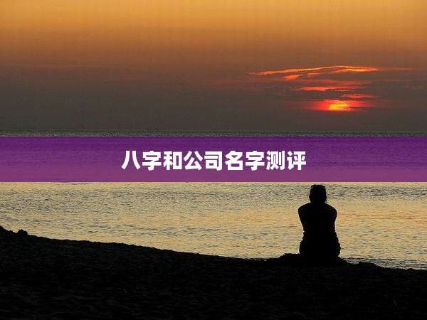 八字和公司名字测评