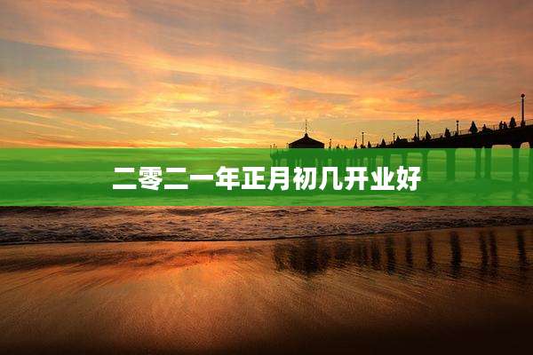 二零二一年正月初几开业好