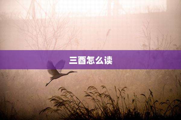 三酉怎么读