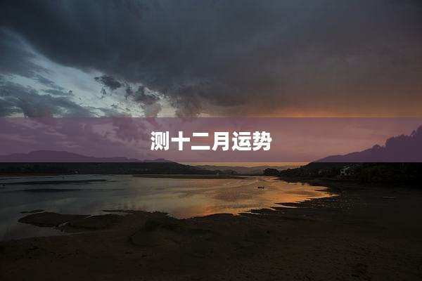 测十二月运势