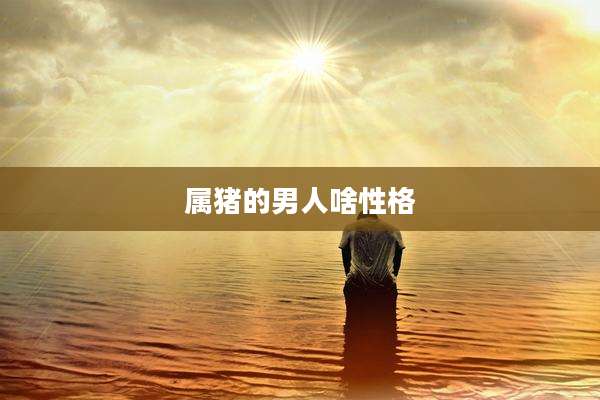 属猪的男人啥性格