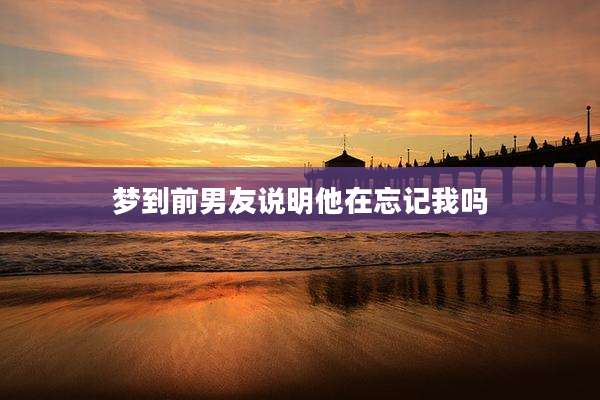 梦到前男友说明他在忘记我吗