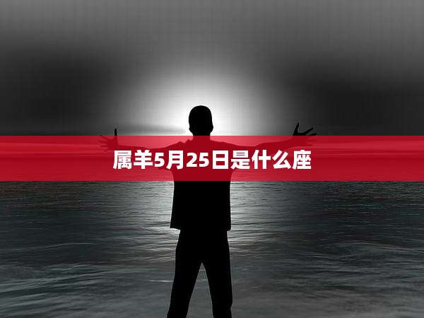 属羊5月25日是什么座
