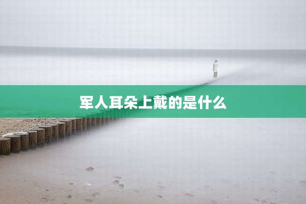 军人耳朵上戴的是什么