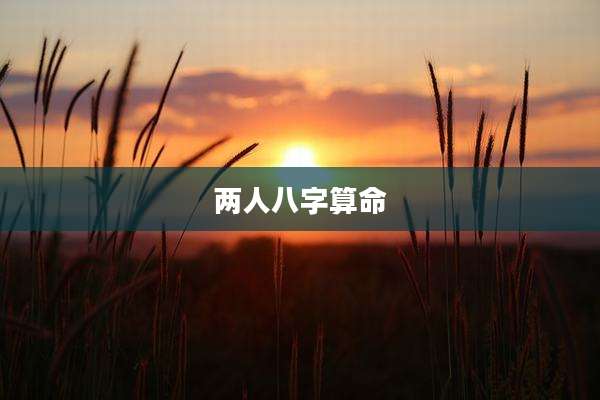 两人八字算命
