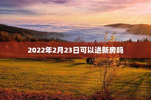 2022年2月23日可以进新房吗