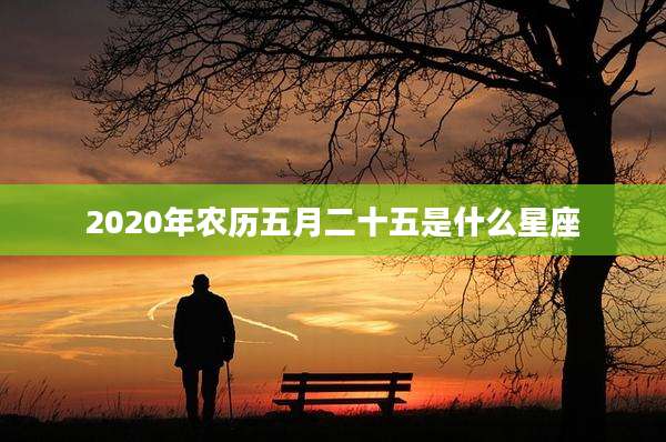 2020年农历五月二十五是什么星座