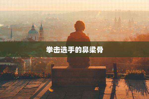 拳击选手的鼻梁骨