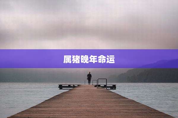 属猪晚年命运