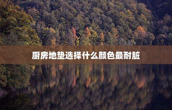 厨房地垫选择什么颜色最耐脏