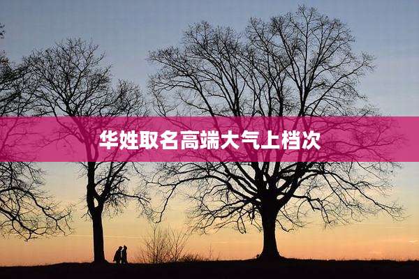 华姓取名高端大气上档次