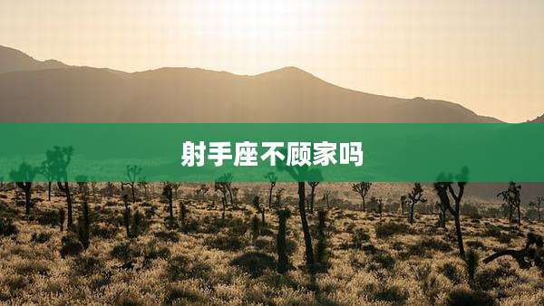 射手座不顾家吗
