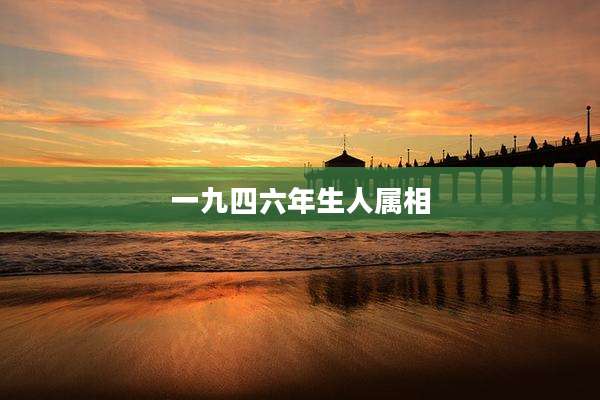 一九四六年生人属相