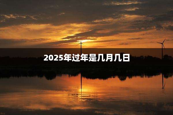 2025年过年是几月几日
