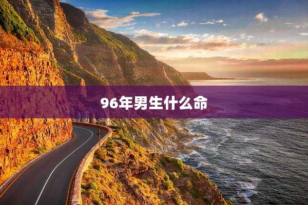 96年男生什么命