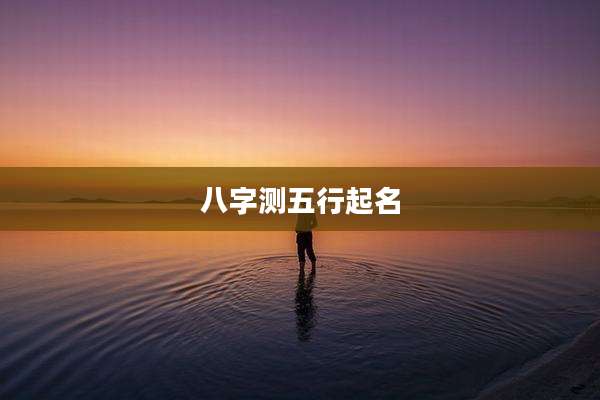 八字测五行起名