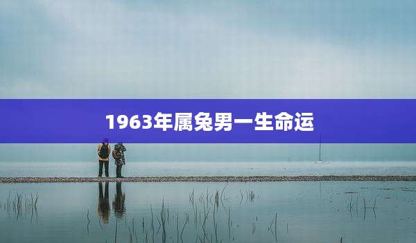 1963年属兔男一生命运