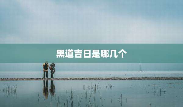 黑道吉日是哪几个
