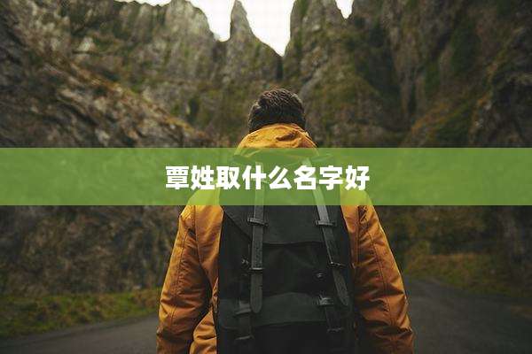 覃姓取什么名字好