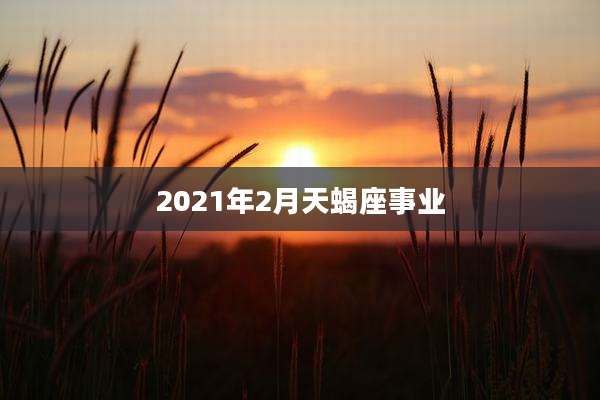2021年2月天蝎座事业