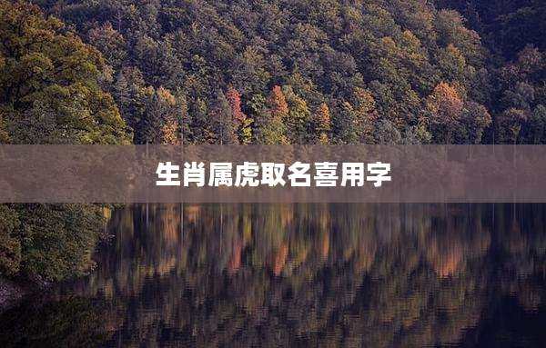 生肖属虎取名喜用字