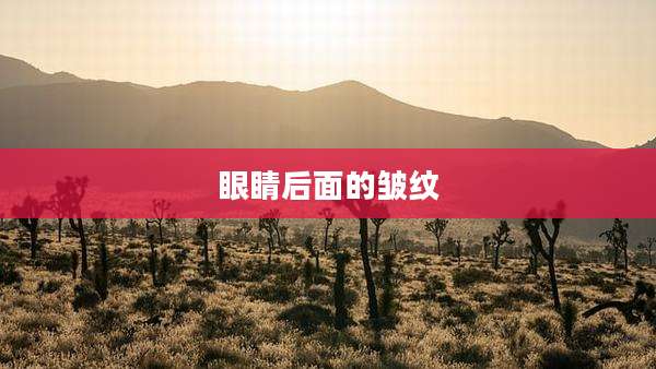 眼睛后面的皱纹