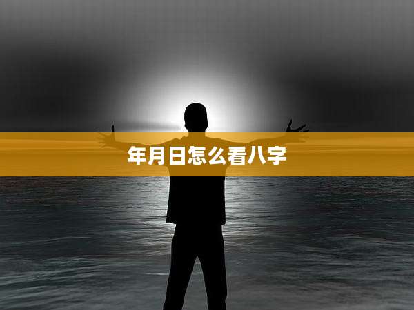 年月日怎么看八字