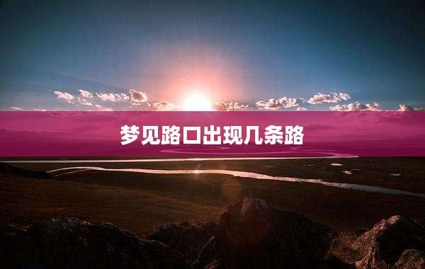 梦见路口出现几条路
