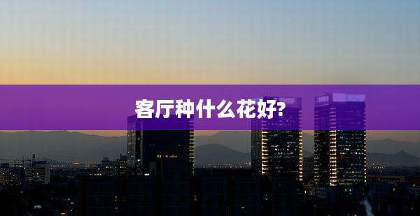 客厅种什么花好?