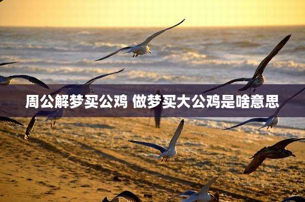 周公解梦买公鸡 做梦买大公鸡是啥意思