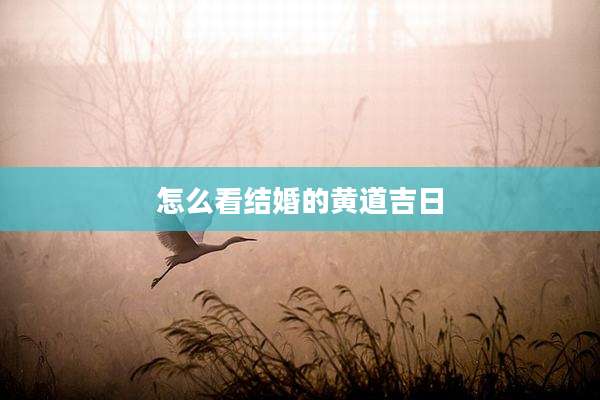 怎么看结婚的黄道吉日