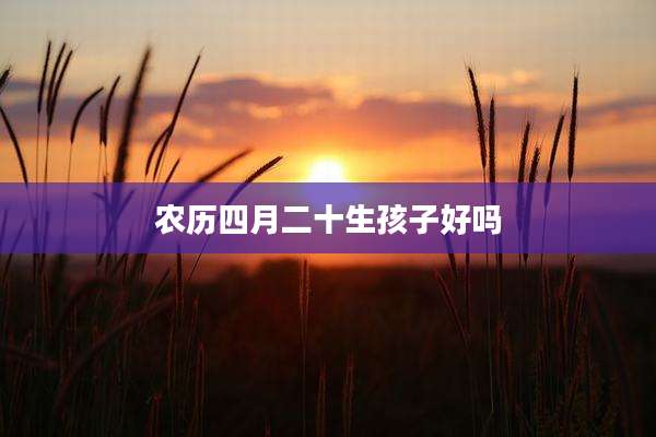 农历四月二十生孩子好吗