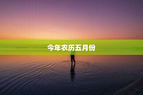 今年农历五月份