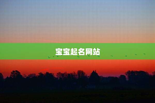 宝宝起名网站