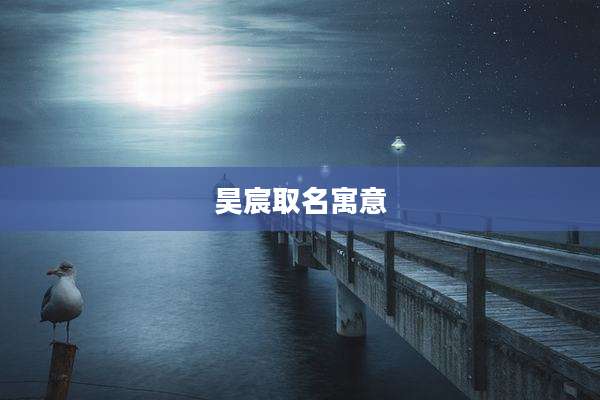 昊宸取名寓意